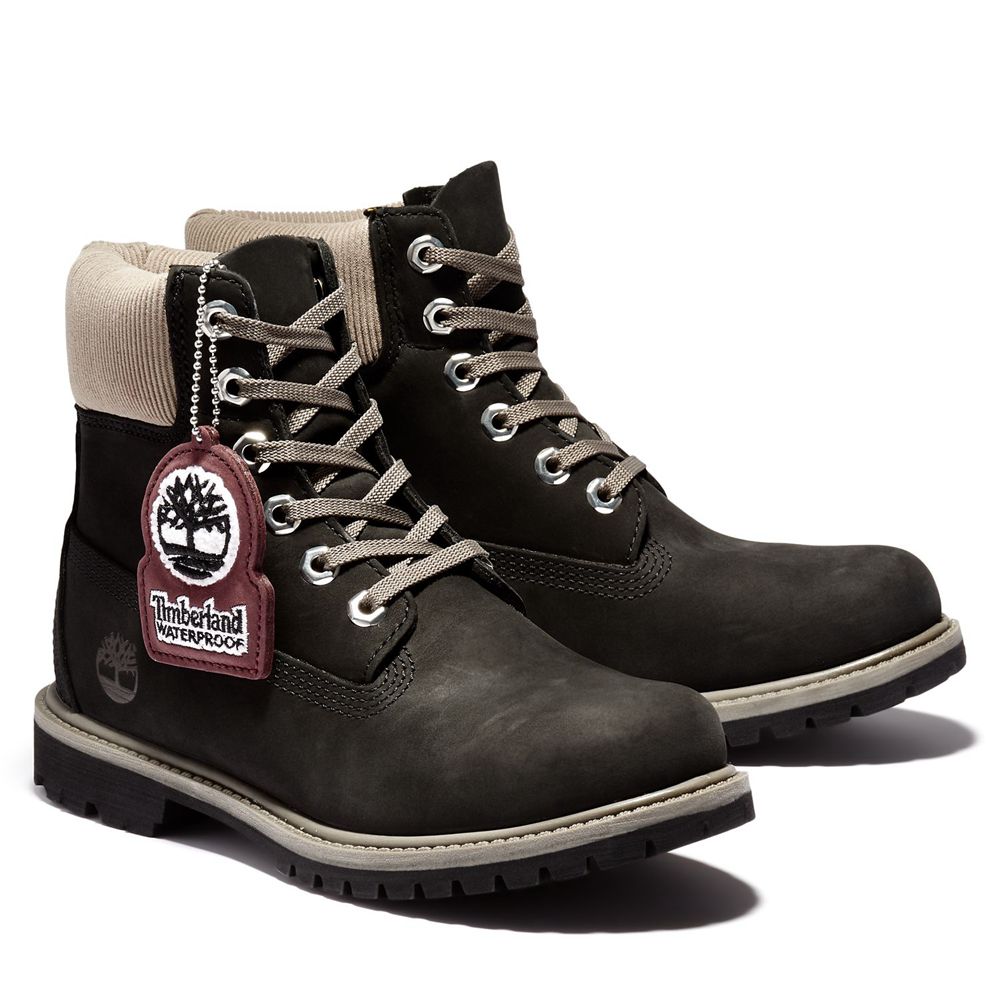 Botas 6-Inch Timberland Argentina Mujer - 6-Inch Premium Waterproof - Negras - EBDQHT-950